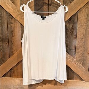 J. Jill Classic White Tank Top